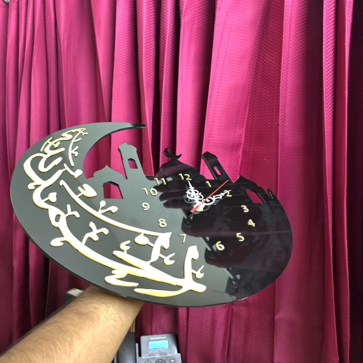 Alhamdulillah Wall Clock, Wall Hanging