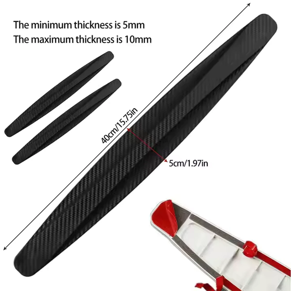 Black Colour Strip(2 Pcs)