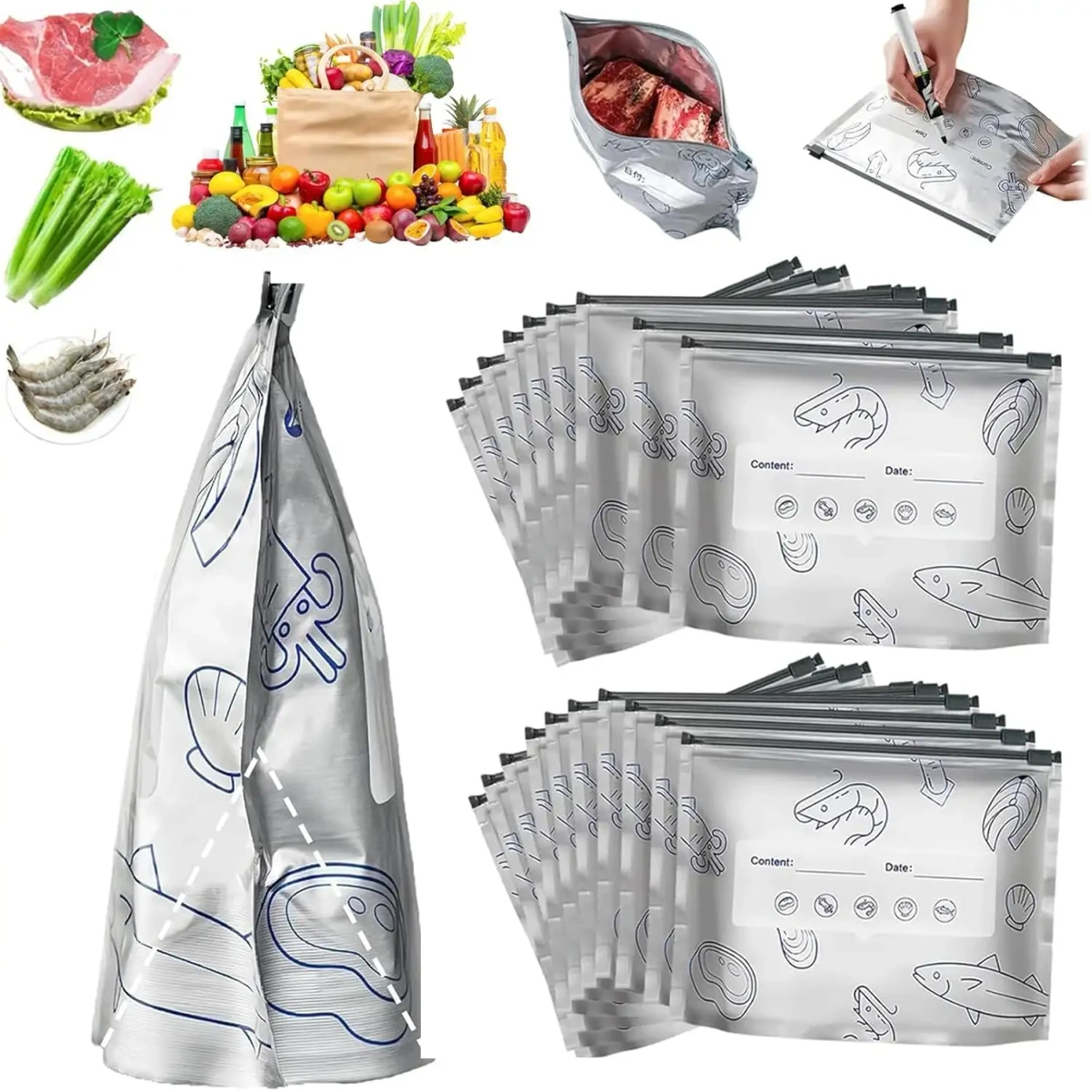Aluminum Foil Fresh Bag(20 psc)