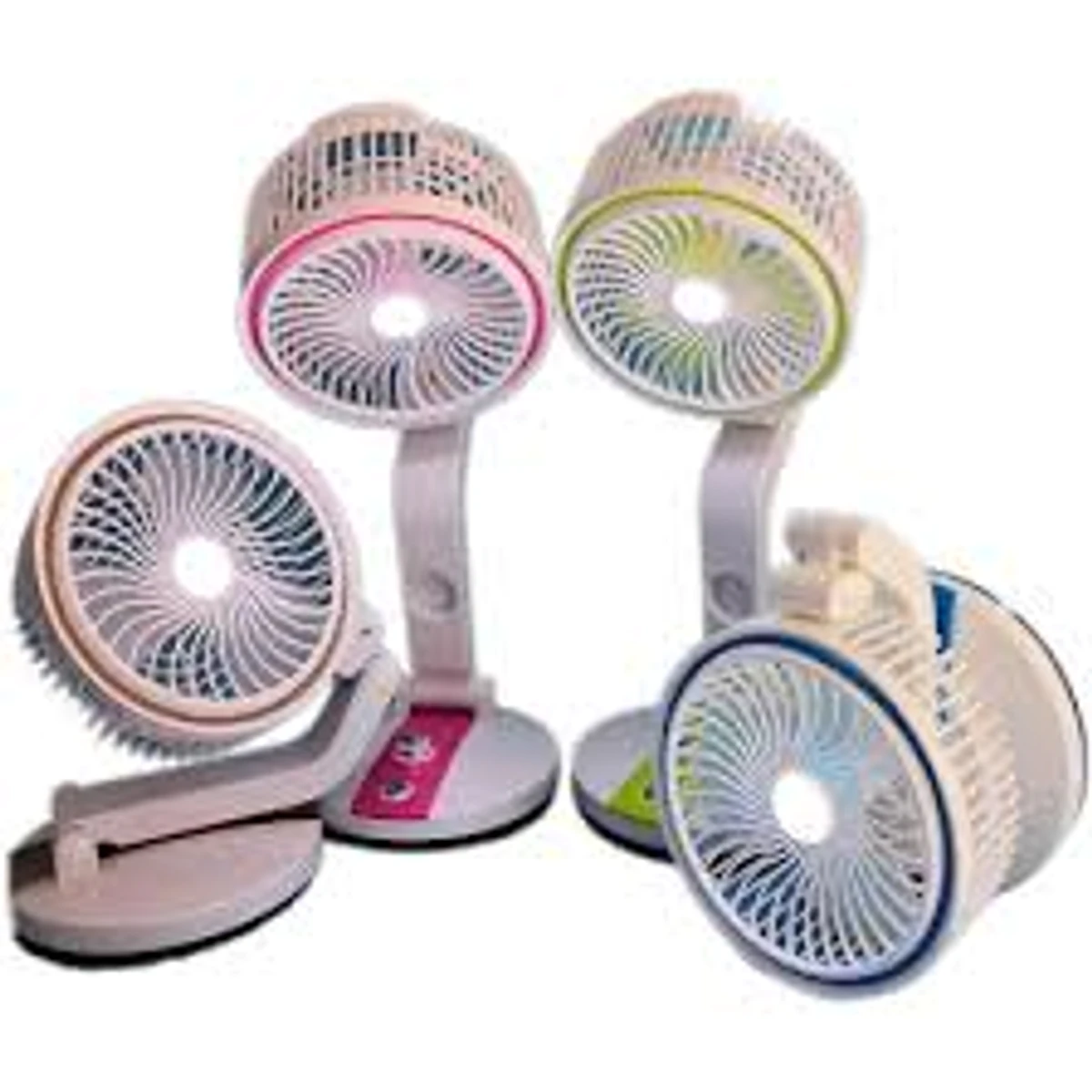 RECHARGEABLE & FOLDABLE FAN WITH LIGHT