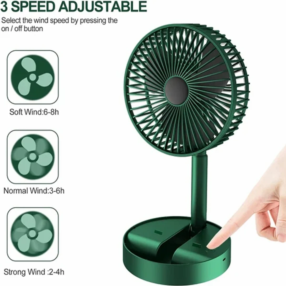 rechargable folding fan