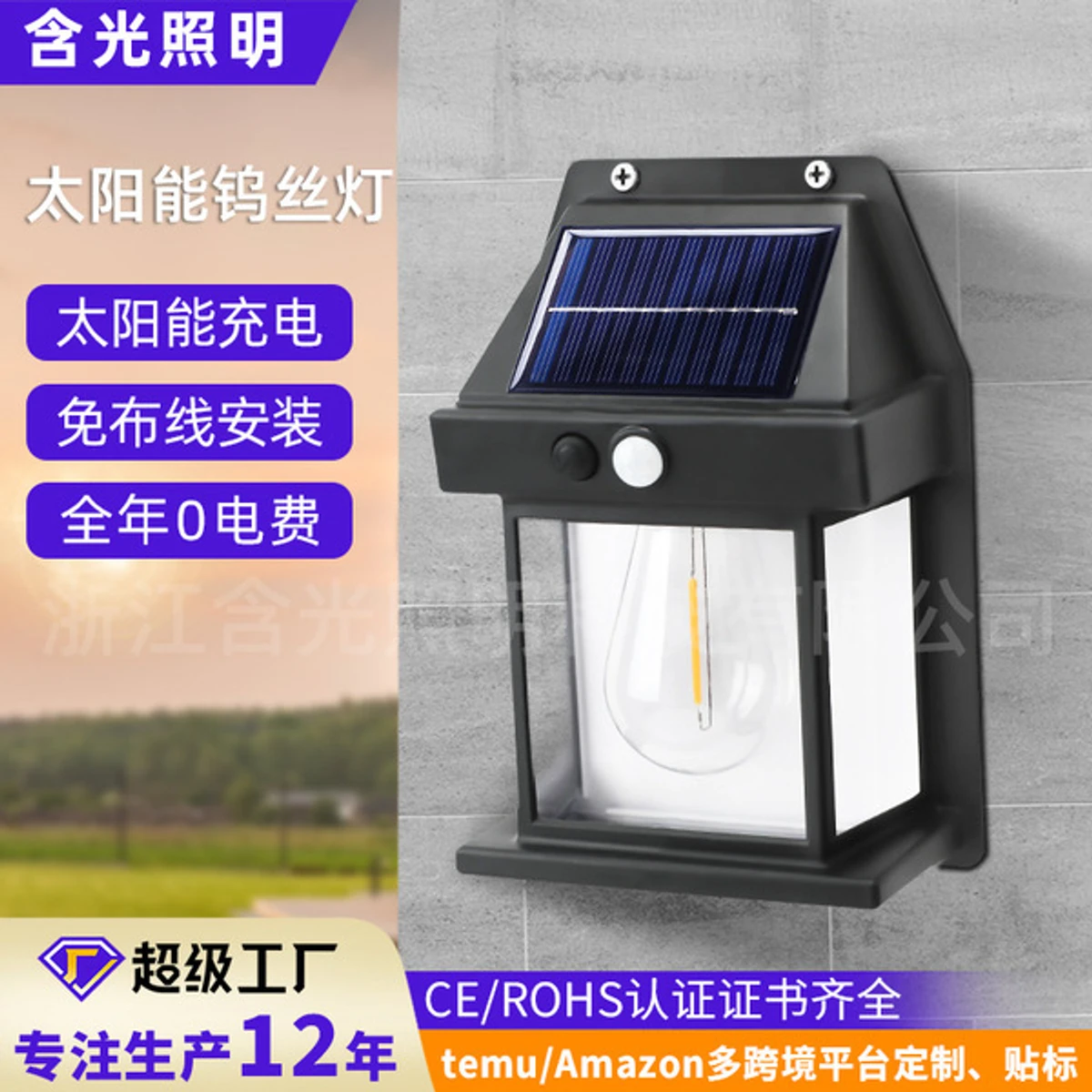 Solar Induction Wall Lamp(2 pcs)