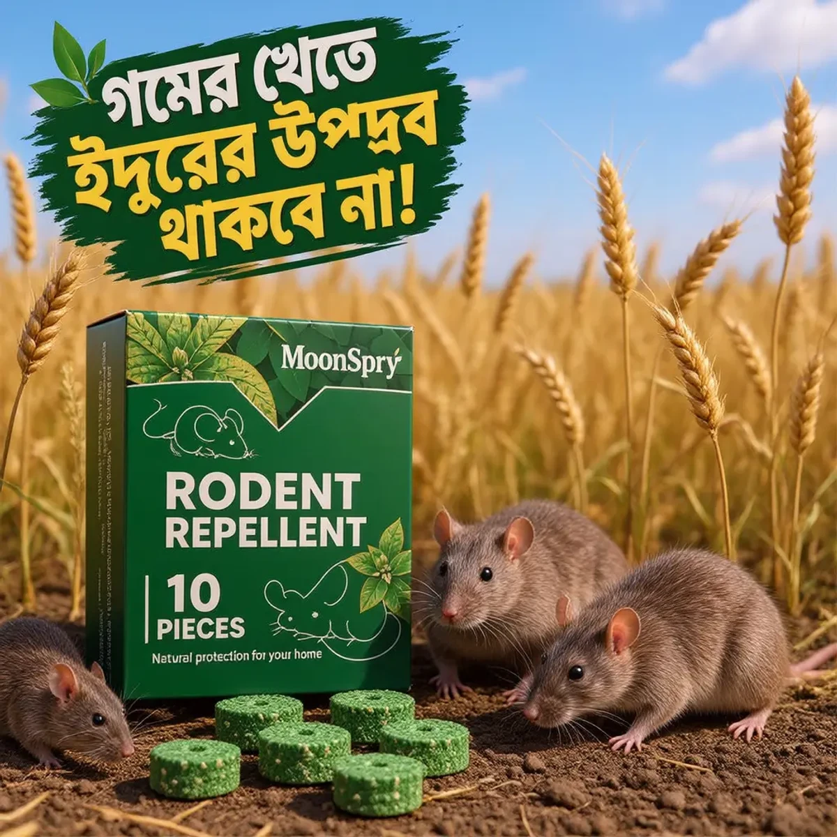 Rodent Repellent (1 Packet 10 pcs)