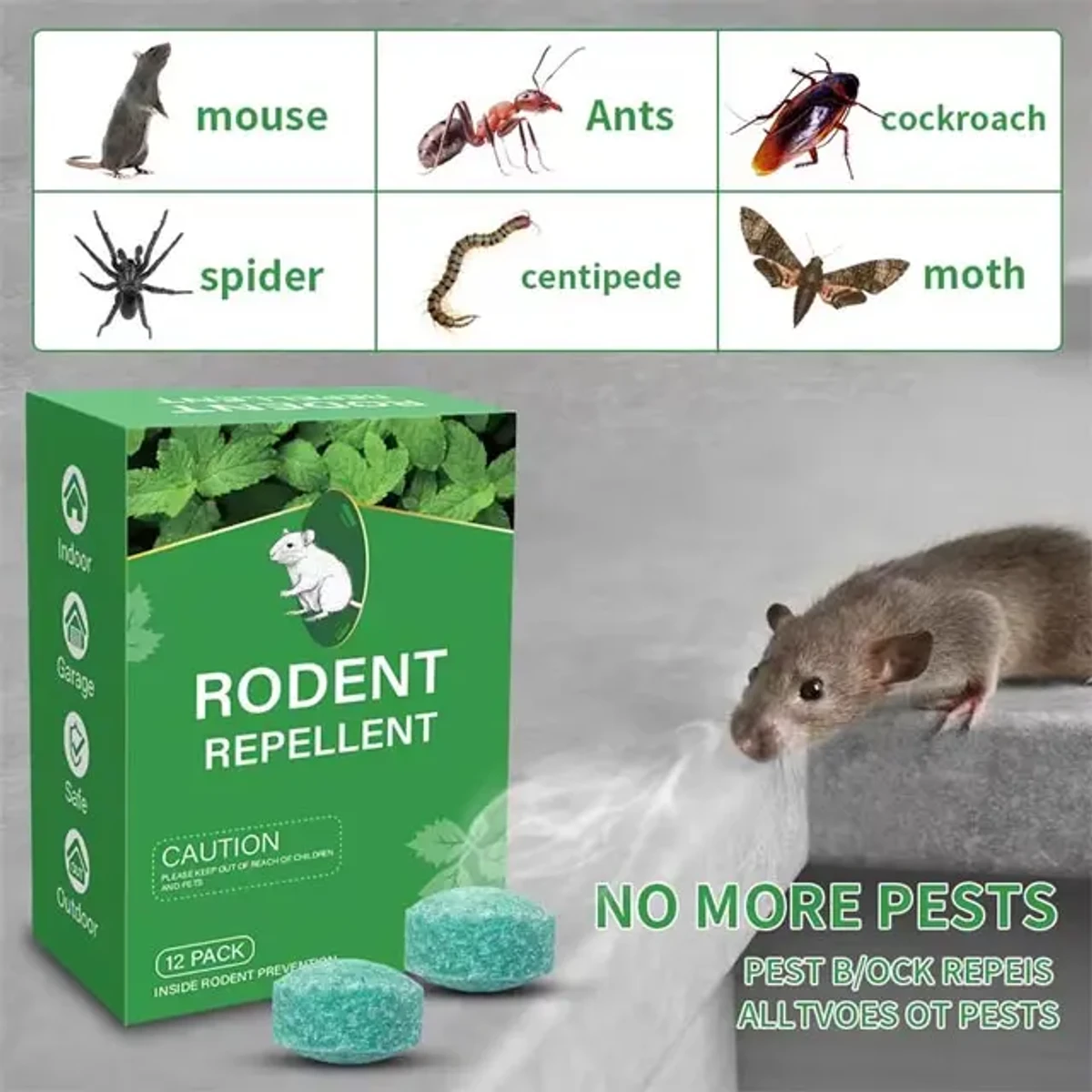 Rodent Repellent (2 Packet 20 pcs)