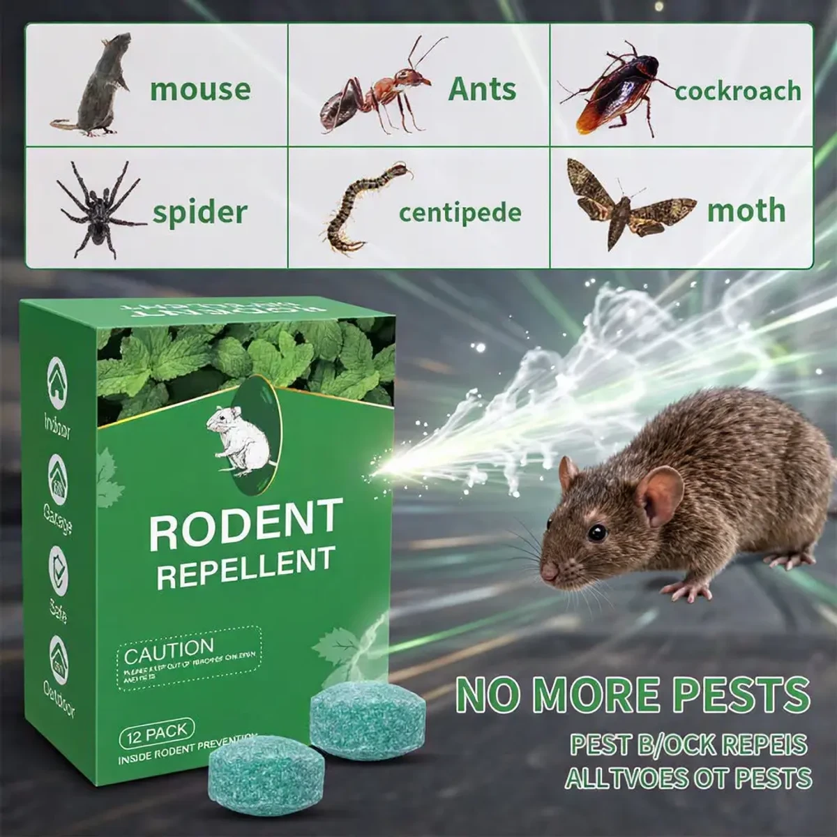 Rodent Repellent (2 Packet 20 pcs)