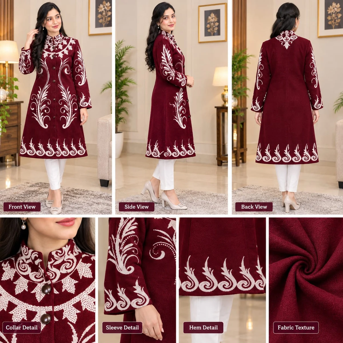 কাশ্মীরি পামপাড়া কোট (COD-302)