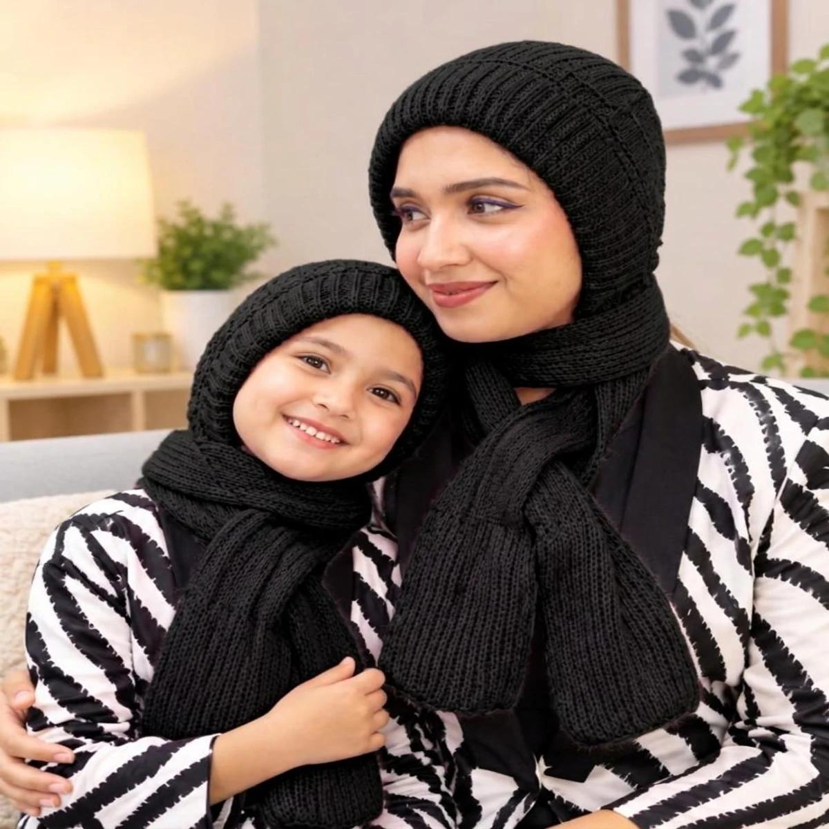 মা-মেয়ে কম্বো প্যাক(Black)