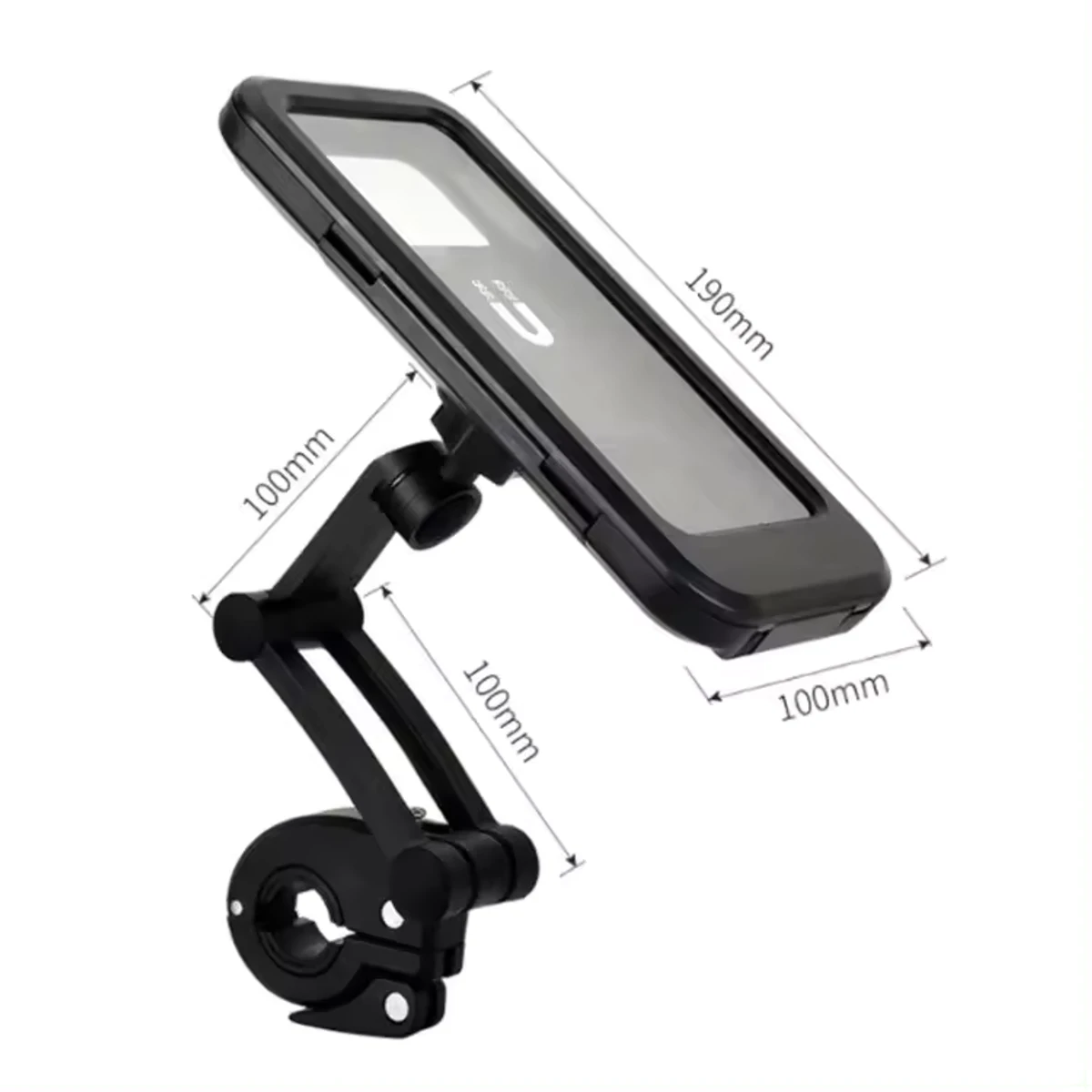 Motorcycle bike handlebar 360 rotation waterproof mobile phone holder adjustable extendable rack mount touch screen holder