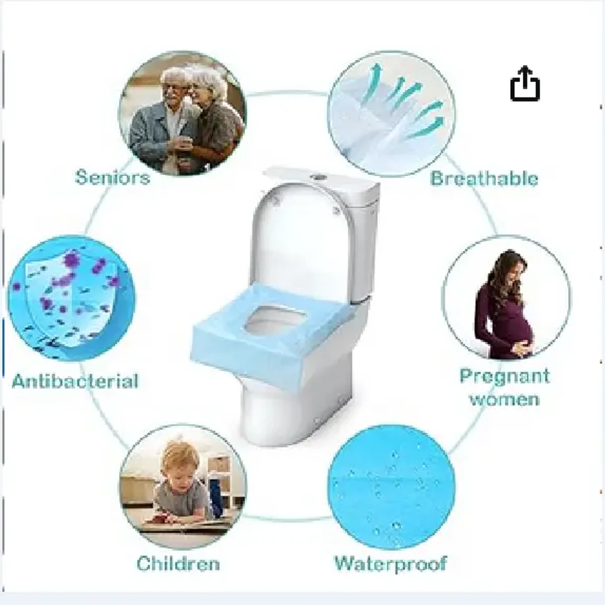 Waterproof And Washable Toilet Seat Cover