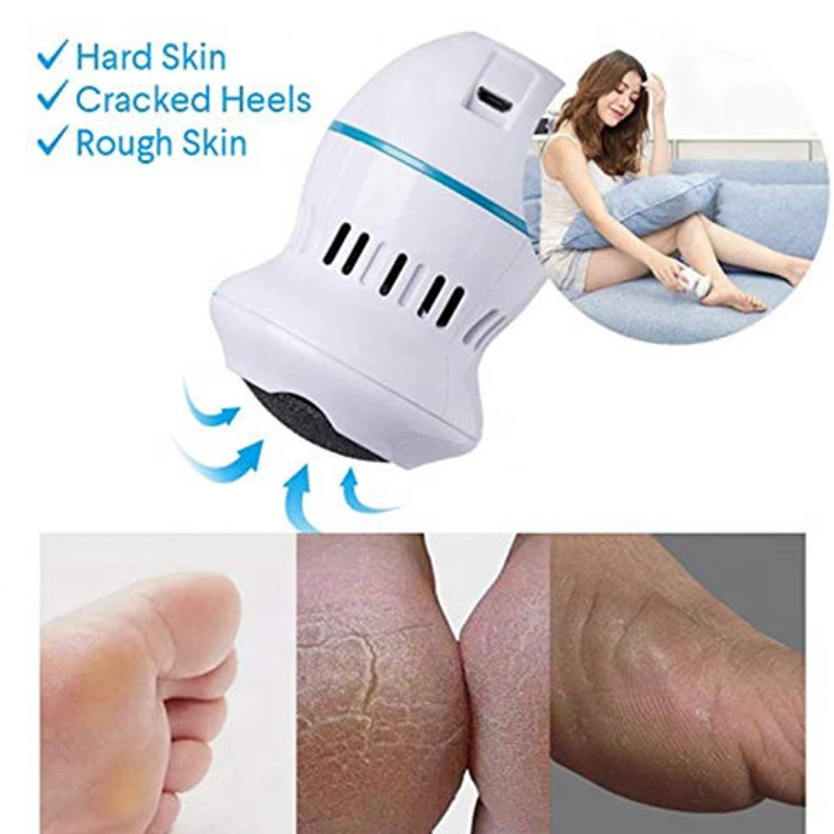 Professional Foot Care Pedicure, Foot Grinder Usb Charging