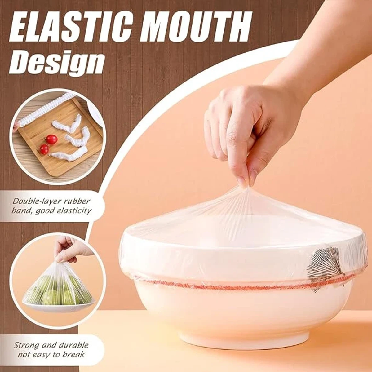 100 pcs Reusable Bowl Covers