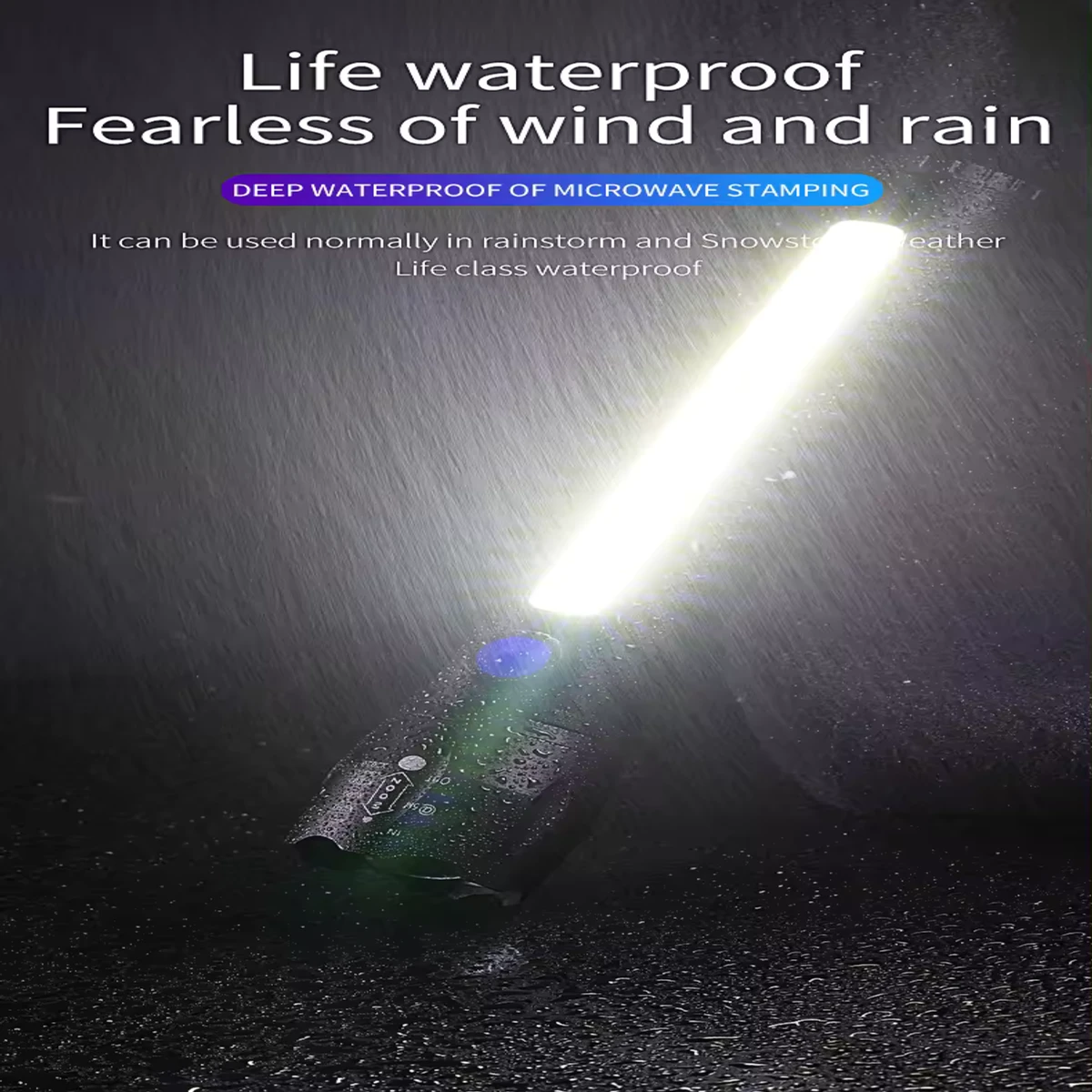 Long Range Powerful Rechargeable  Waterproof Flashlight