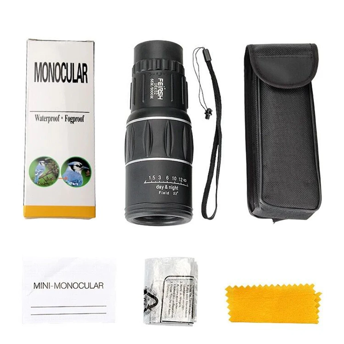 High magnification HD monocular telescope outdoor camping adventure portable monocular telescope