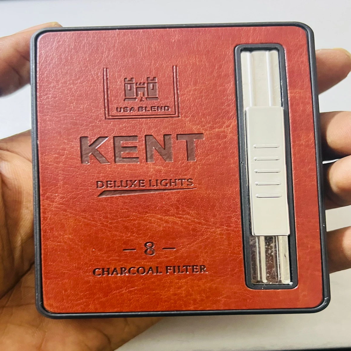 Cigarette Case With Lighter(Brown)