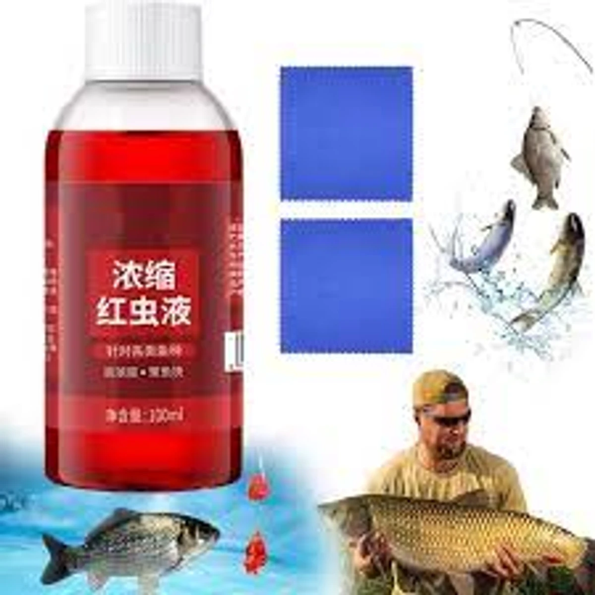 Red Worm Liquid HighFish Bait Additive (100ml (Orginal) – 1 Pcs