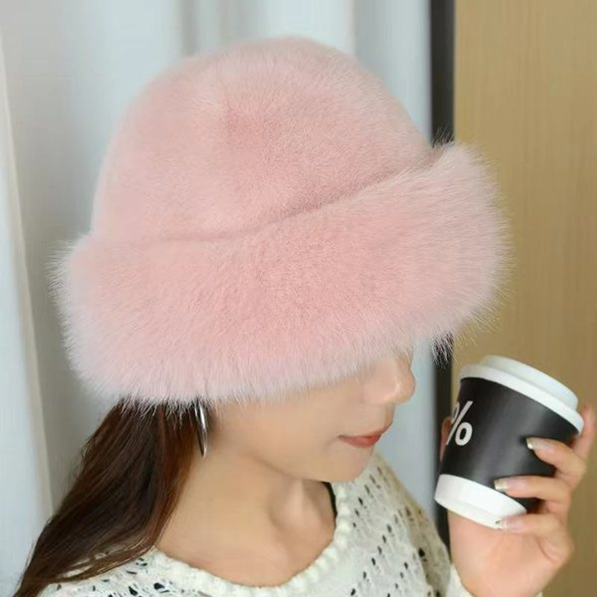 Mongolian Hat for Women(pink)